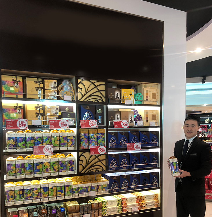 In-store tasting event for upmarket chocolate brand